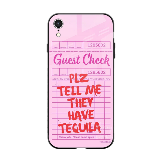 Tequila Hunt back phone cover | glass case for iphone xr