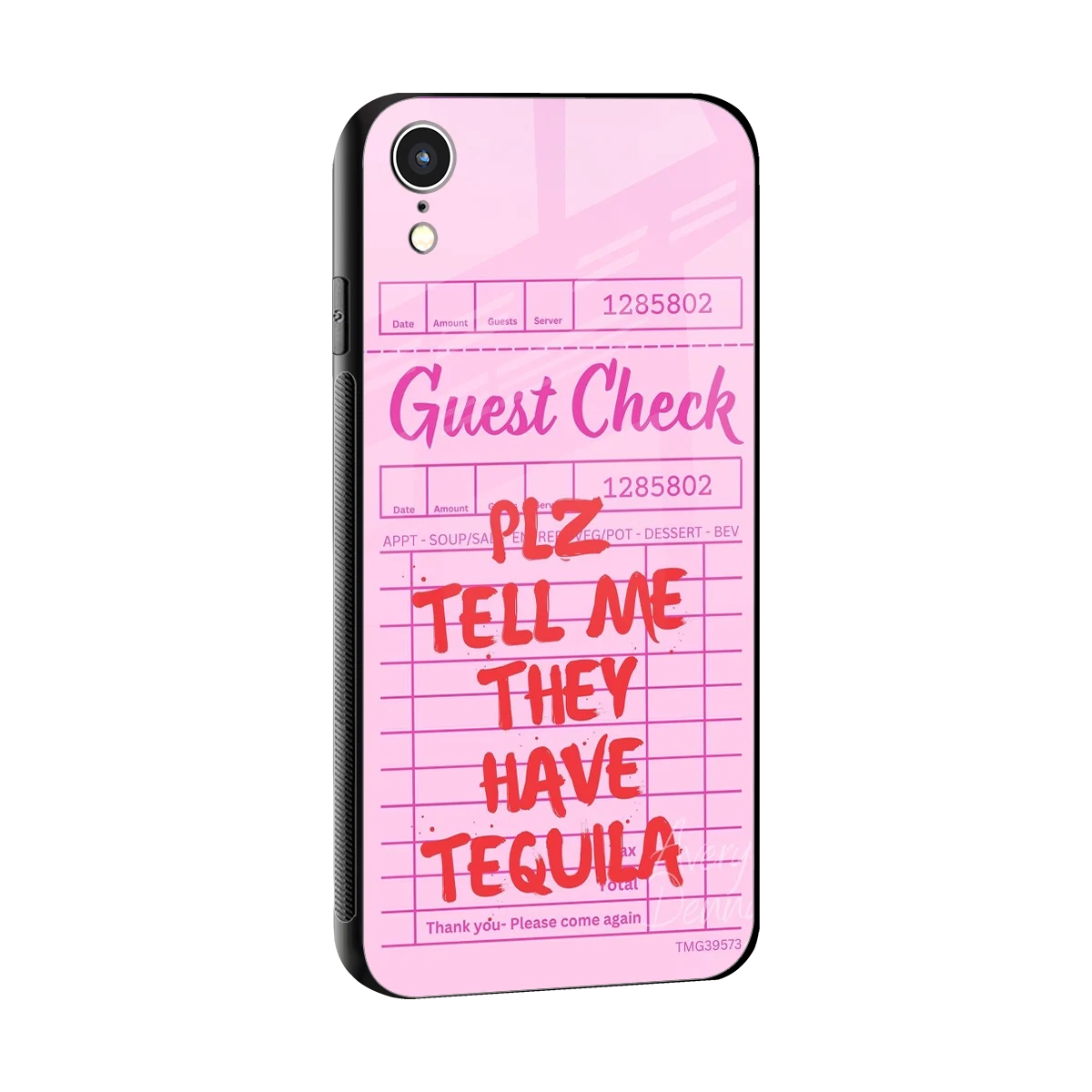 Tequila Hunt sleek iphone xr cover with tempered glass back and TPU edges