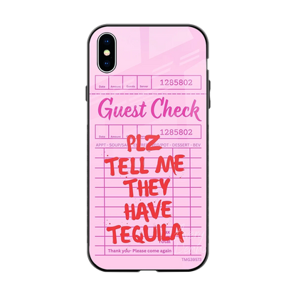 Tequila Hunt back phone cover | glass case for iphone xs max
