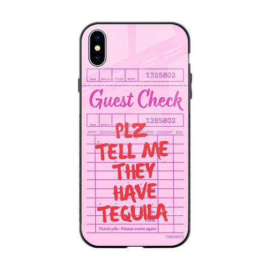 Tequila Hunt back phone cover | glass case for iphone xs max