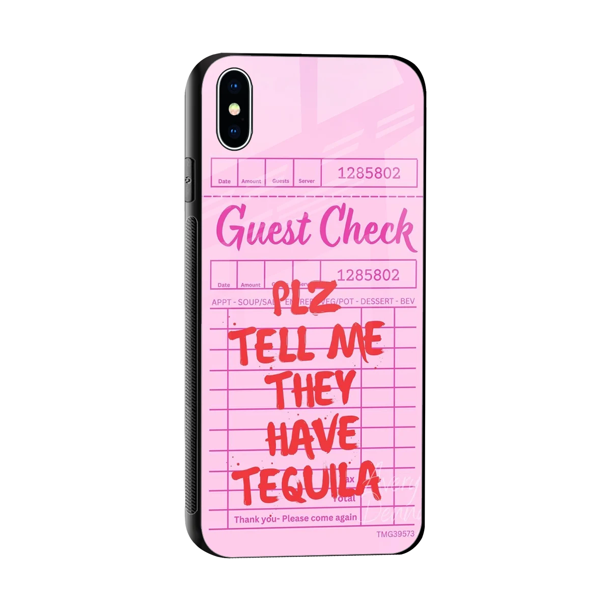 Tequila Hunt sleek iphone xs max cover with tempered glass back and TPU edges