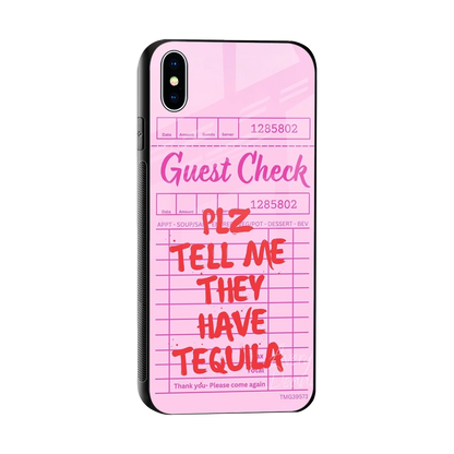 Tequila Hunt sleek iphone xs max cover with tempered glass back and TPU edges