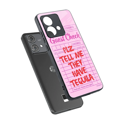 Tequila Hunt sleek motorola edge 40 neo 5g cover with tempered glass back and TPU edges