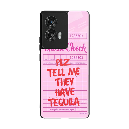 Tequila Hunt back phone cover | glass case for motorola edge 50 fusion