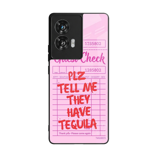 Tequila Hunt back phone cover | glass case for motorola edge 50 fusion