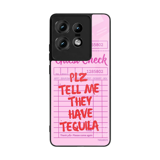 Tequila Hunt back phone cover | glass case for motorola edge 50 pro