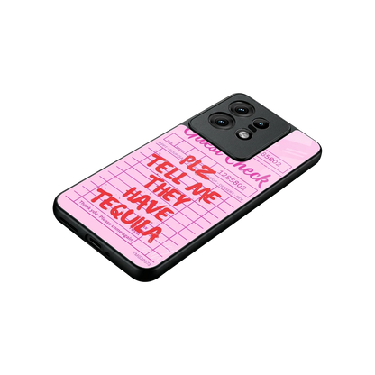 Tequila Hunt stylish phone case for motorola edge 50 pro | glossy glass and slim fit