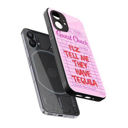 Tequila Hunt sleek nothing phone 1 cover with tempered glass back and TPU edges
