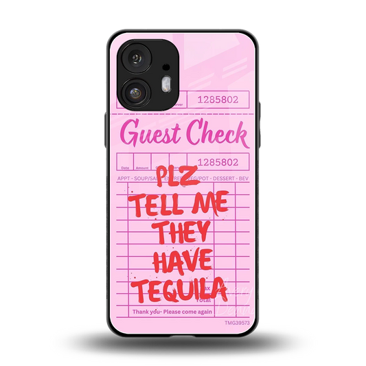 Tequila Hunt back phone cover | glass case for nothing phone 2