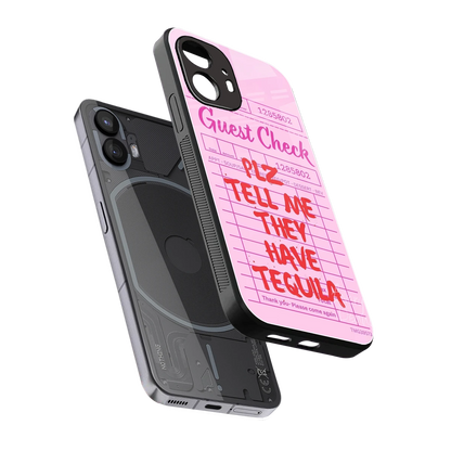 Tequila Hunt sleek nothing phone 2 cover with tempered glass back and TPU edges