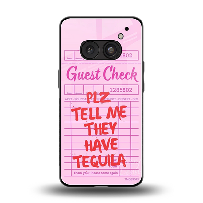 Tequila Hunt back phone cover | glass case for nothing phone 2a plus