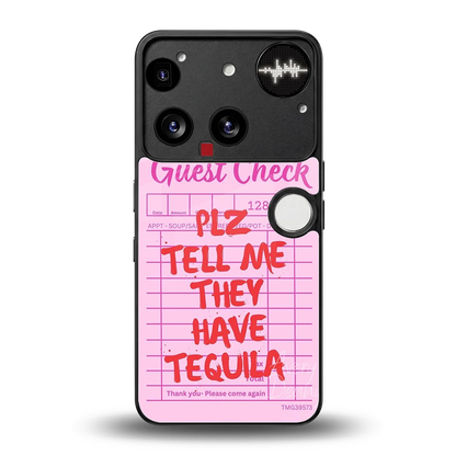 Tequila Hunt back phone cover | glass case for nothing phone 3