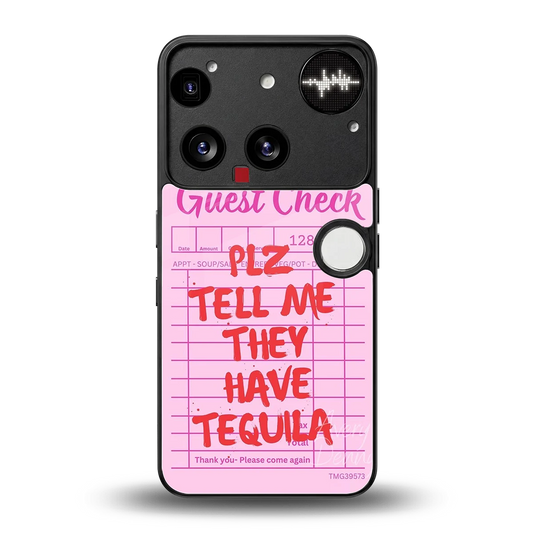 Tequila Hunt back phone cover | glass case for nothing phone 3