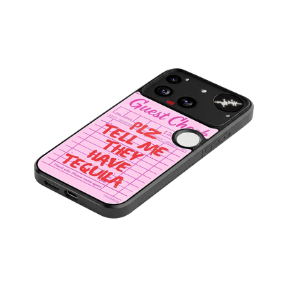 Tequila Hunt stylish phone case for nothing phone 3 | glossy glass and slim fit