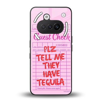 Tequila Hunt back phone cover | glass case for nothing phone 3a