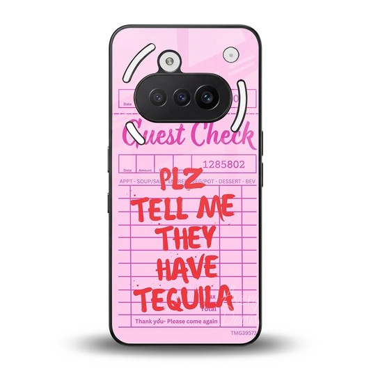Tequila Hunt back phone cover | glass case for nothing phone 3a