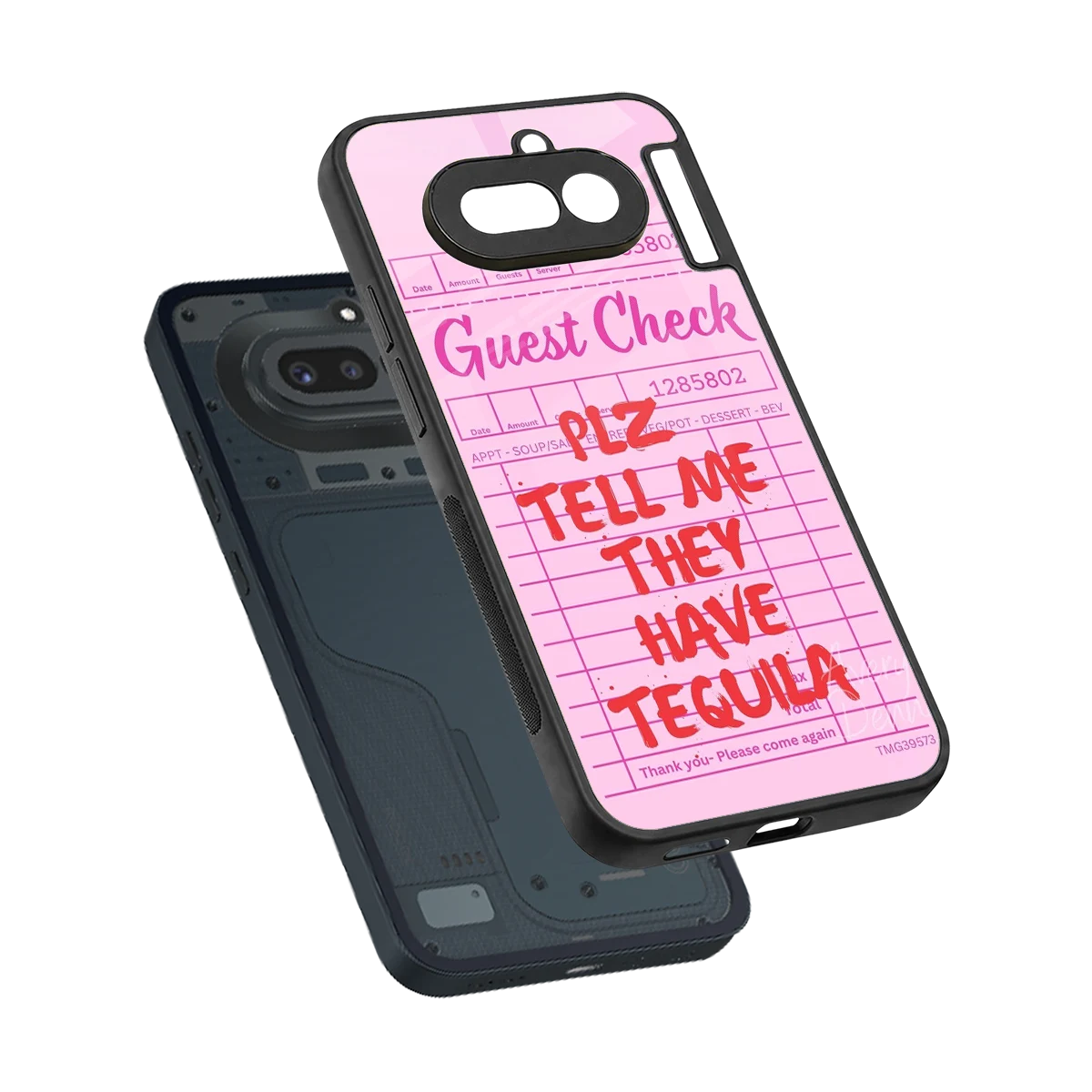 Tequila Hunt sleek nothing phone 4a cover with tempered glass back and TPU edges