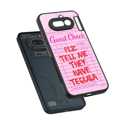 Tequila Hunt sleek nothing phone 4a cover with tempered glass back and TPU edges