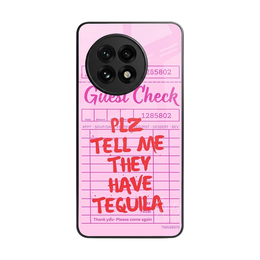 Tequila Hunt back phone cover | glass case for oneplus 13r