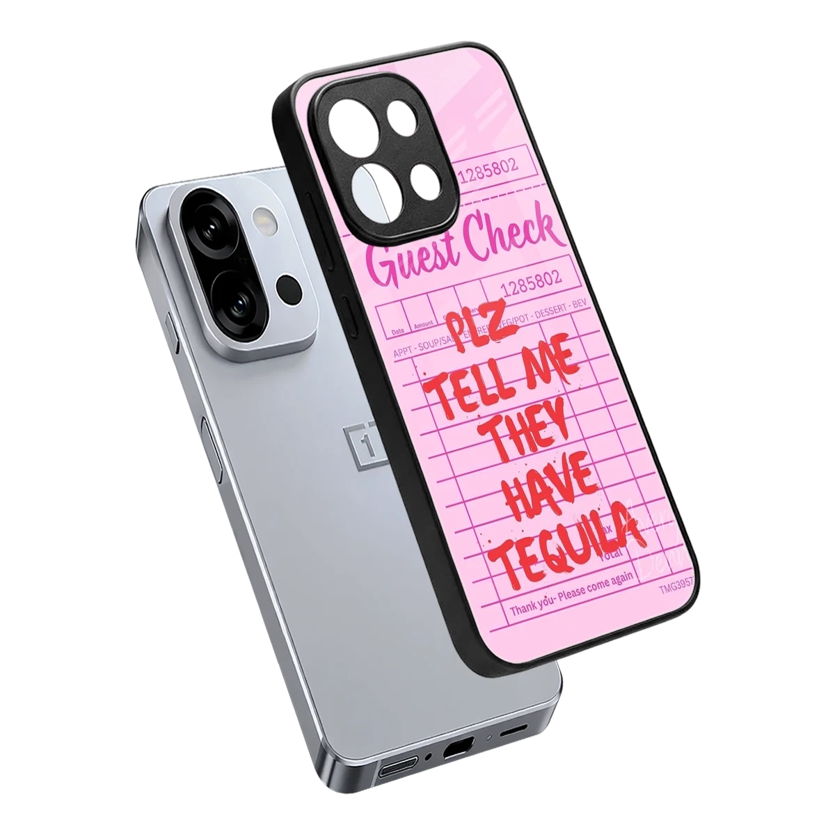 Tequila Hunt sleek oneplus 13s cover with tempered glass back and TPU edges