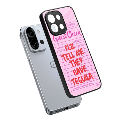 Tequila Hunt sleek oneplus 13s cover with tempered glass back and TPU edges
