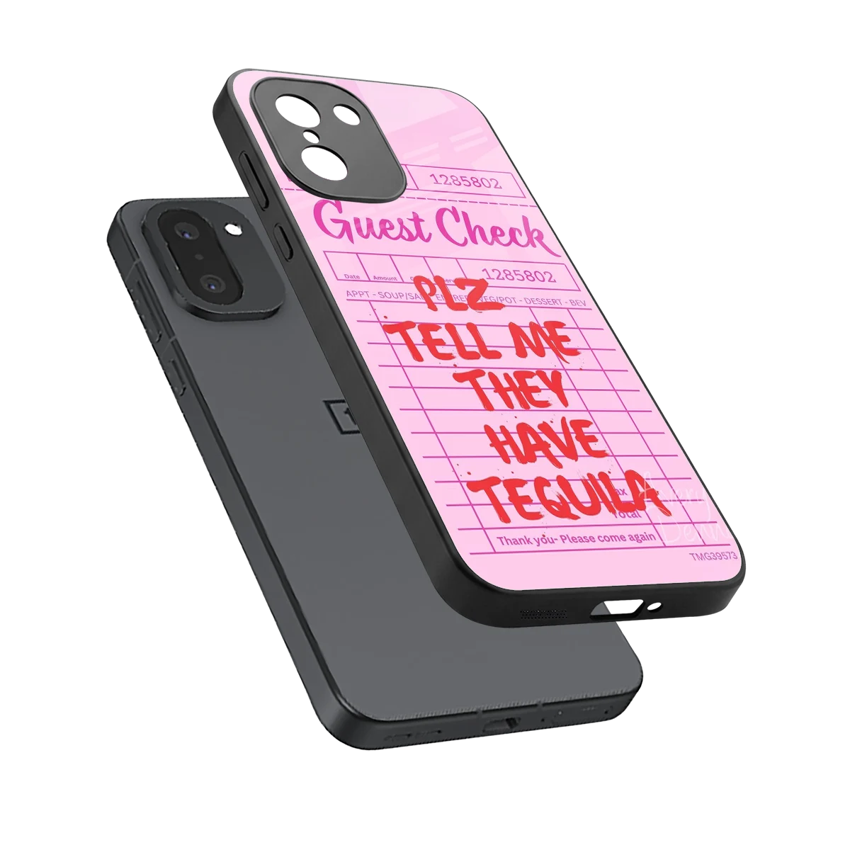 Tequila Hunt sleek oneplus 15r cover with tempered glass back and TPU edges