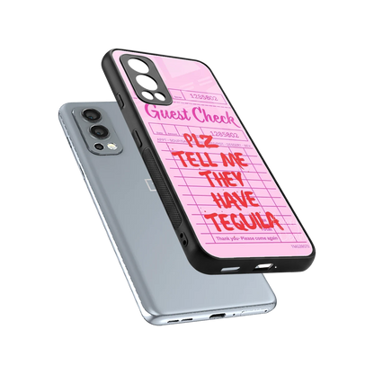 Tequila Hunt sleek oneplus nord 2 cover with tempered glass back and TPU edges