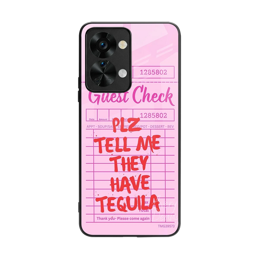 Tequila Hunt back phone cover | glass case for oneplus nord 2t