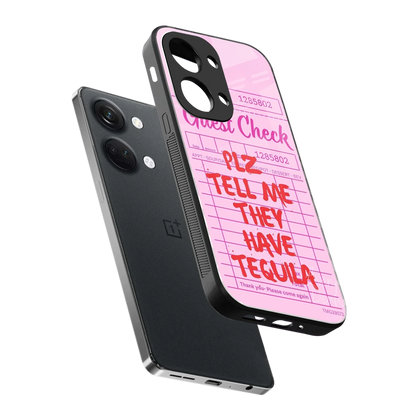Tequila Hunt sleek oneplus nord 3 cover with tempered glass back and TPU edges