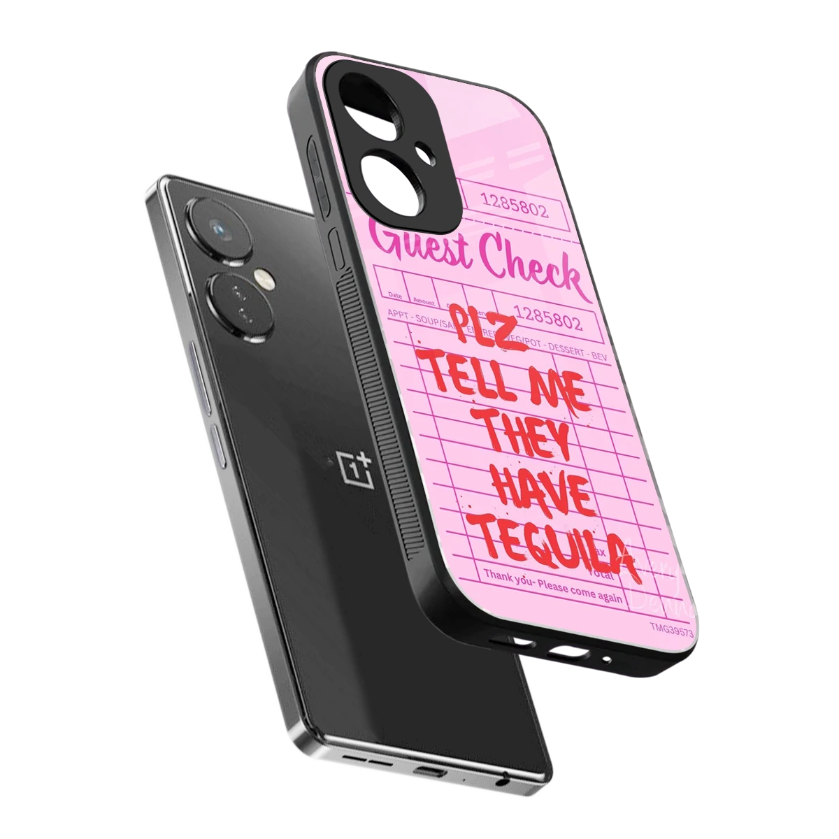 Tequila Hunt sleek oneplus nord ce 3 cover with tempered glass back and TPU edges