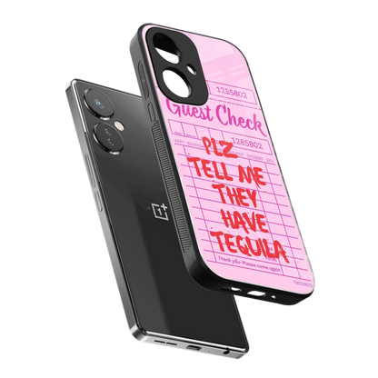 Tequila Hunt sleek oneplus nord ce 3 cover with tempered glass back and TPU edges