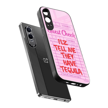 Tequila Hunt sleek oneplus nord ce 4 lite cover with tempered glass back and TPU edges