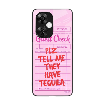 Tequila Hunt back phone cover | glass case for oneplus nord ce 3 lite