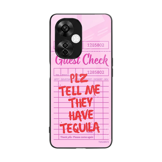 Tequila Hunt back phone cover | glass case for oneplus nord ce 3 lite