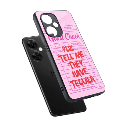 Tequila Hunt sleek oneplus nord ce 3 lite cover with tempered glass back and TPU edges