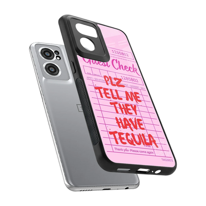 Tequila Hunt sleek oneplus nord ce 2 cover with tempered glass back and TPU edges