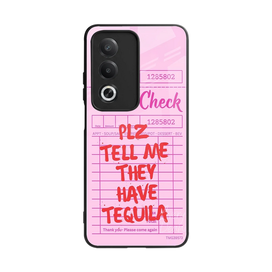 Tequila Hunt back phone cover | glass case for oppo a3 pro
