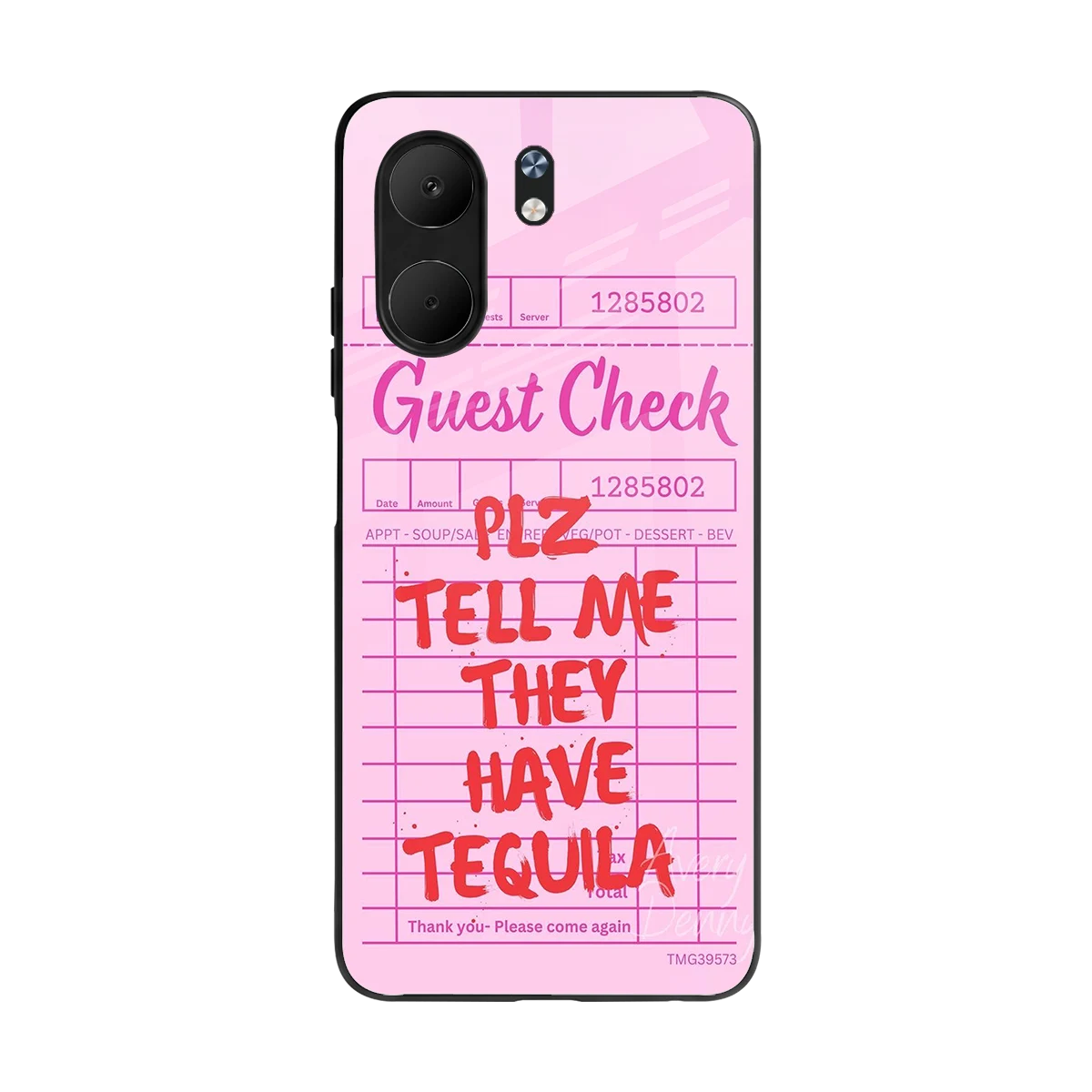 Tequila Hunt back phone cover | glass case for oppo a5x 5g