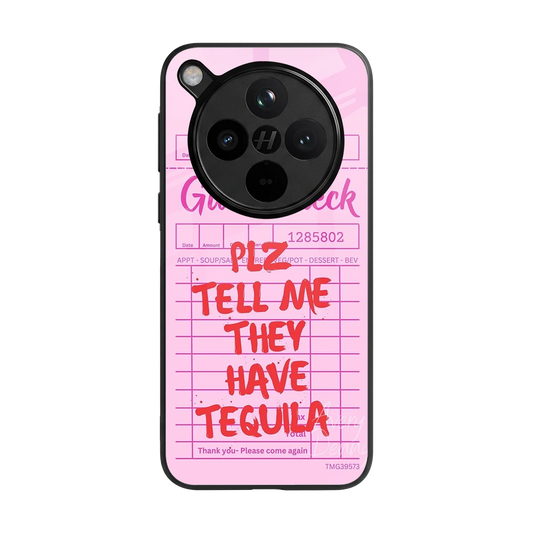 Tequila Hunt back phone cover | glass case for oppo find x8