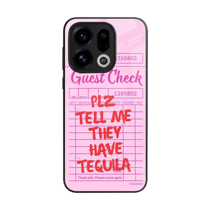 Tequila Hunt back phone cover | glass case for oppo find x9