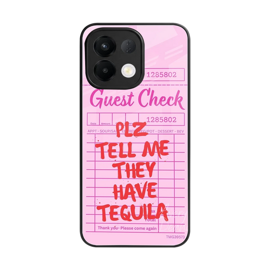 Tequila Hunt back phone cover | glass case for oppo k13 5g