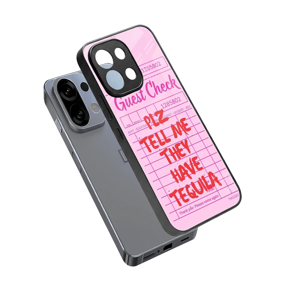 Tequila Hunt sleek oppo k13 5g cover with tempered glass back and TPU edges