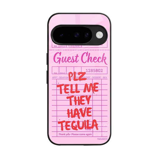 Tequila Hunt back phone cover | glass case for google pixel 10