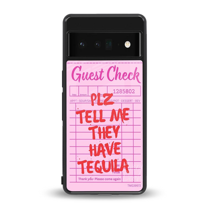 Tequila Hunt back phone cover | glass case for google pixel 6 pro