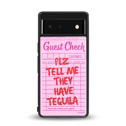 Tequila Hunt back phone cover | glass case for google pixel 6