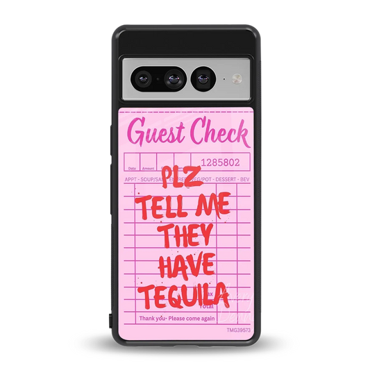Tequila Hunt back phone cover | glass case for google pixel 7 pro