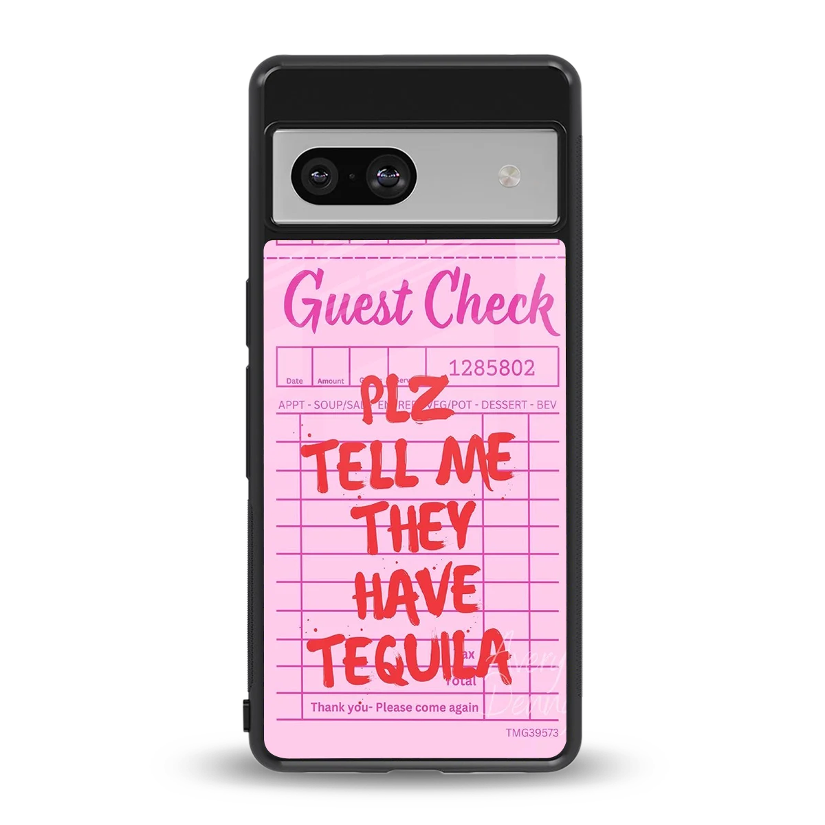 Tequila Hunt back phone cover | glass case for google pixel 7a