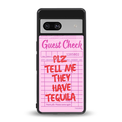 Tequila Hunt back phone cover | glass case for google pixel 7a
