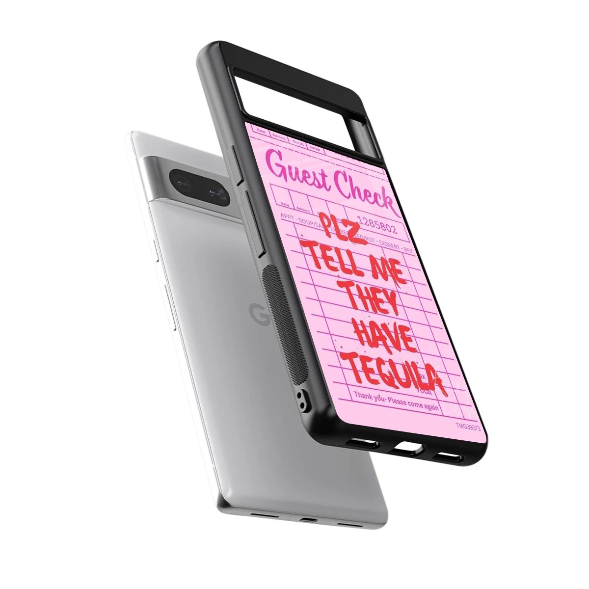 Tequila Hunt sleek google pixel 7 cover with tempered glass back and TPU edges