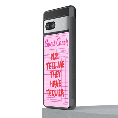 Tequila Hunt stylish phone case for google pixel 7a | glossy glass and slim fit